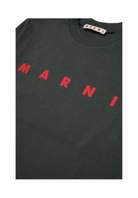 T-shirt con logo MARNI KIDS | M01603 M00RF0M924